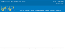 Tablet Screenshot of lasalle-school.org